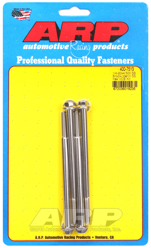 [400-7513] ARP Merlin block, Brodix head SB  hex valve cover bolt kit