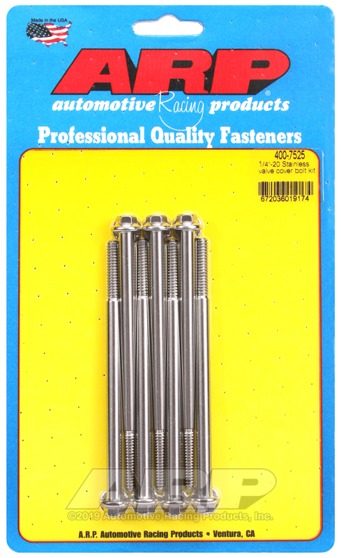 [400-7525] ARP Merlin block, Brodix head BB  hex valve cover bolt kit