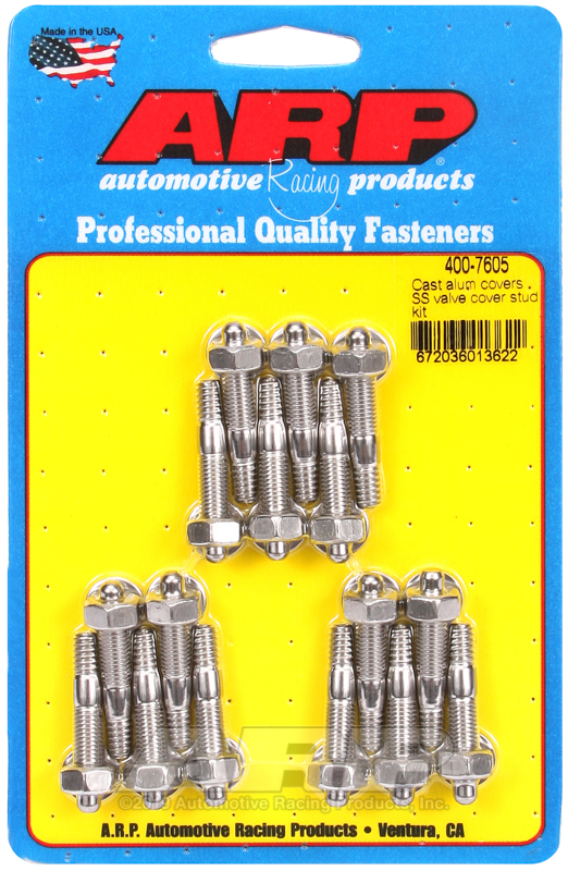 [400-7605] ARP Cast alum covers SS valve cover stud kit