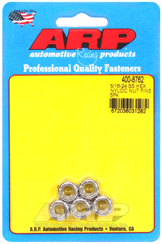 ARP 5/16-24 SS fine nyloc hex nut kit