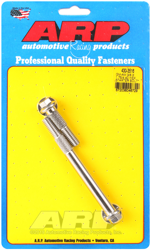 ARP GM 3/8 X 1.750/4.400 hex SS starter bolt kit