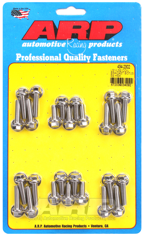 ARP LS1 LS2 SS hex coil bracket bolt kit