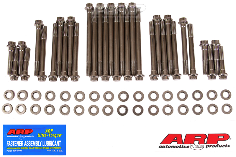 [435-3702] ARP BBC W/Brdx alum hd12pt SS head bolt kit