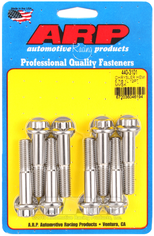 ARP Chrysler hemi 5.7/6.1L SS 12pt motor mount bolt kit