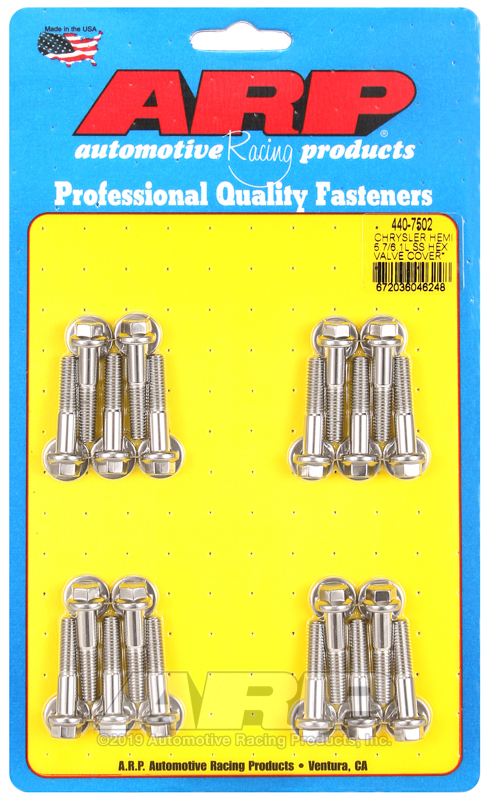 [440-7502] ARP Chrysler hemi 5.7/6.1L SS hex valve cover bolt kit