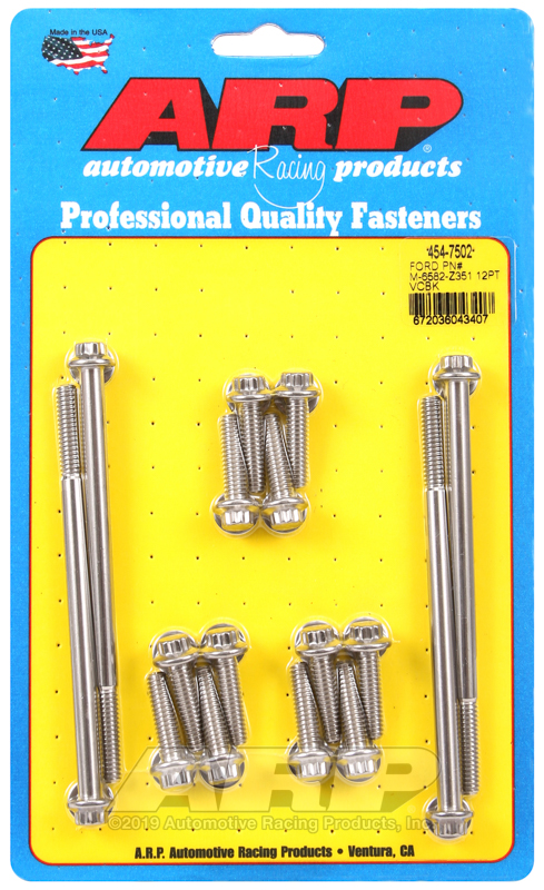 [454-7502] ARP SB Ford PN# M-6582-Z351 12pt valve cover bolt kit