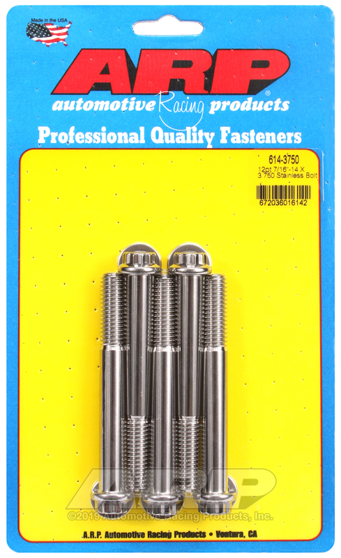 ARP 7/16-14 X 3.750 12pt 1/2 wrenching SS bolts