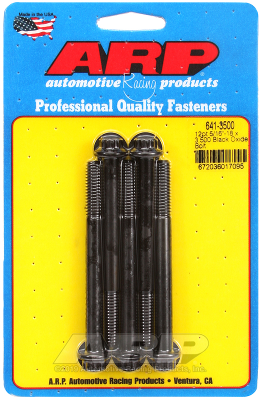 ARP 5/16-18 x 3.500 12pt black oxide bolts