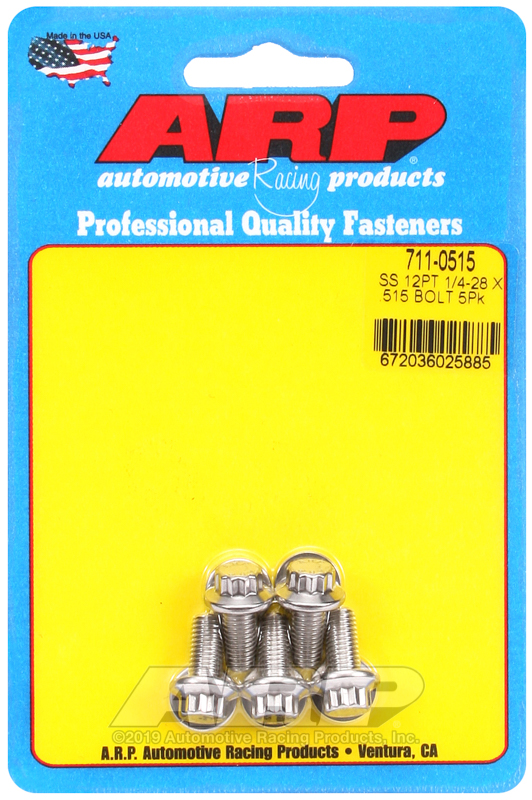 ARP 1/4-28 x .515 12pt SS bolts
