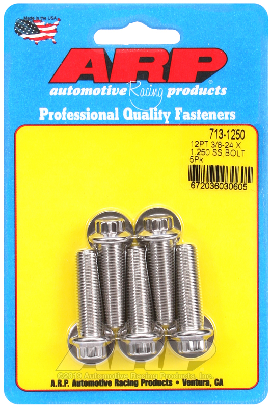 ARP 3/8-24 x 1.250 12pt SS bolts