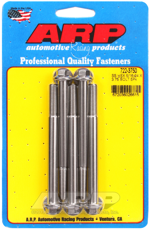 ARP 5/16-24 x 3.750 hex SS bolts