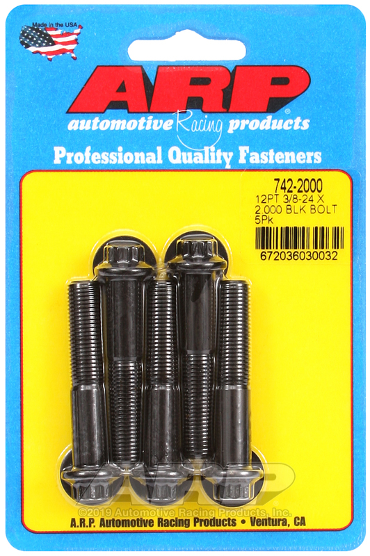 ARP 3/8-24 x 2.000 12pt black oxide bolts