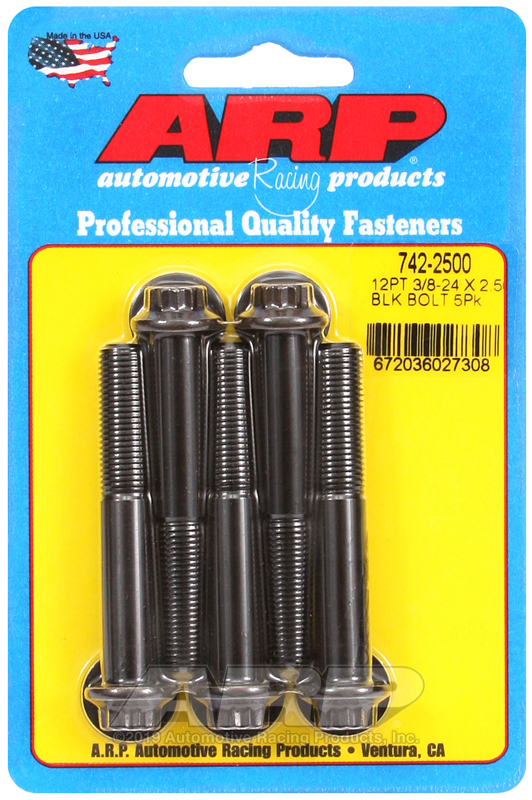 ARP 3/8-24 x 2.500 12pt black oxide bolts