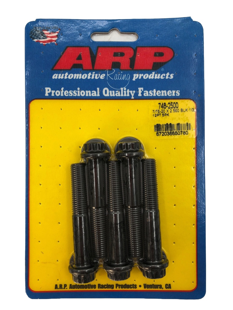 ARP 7/16-20 X 2.500 1/2 12pt black oxide bolts