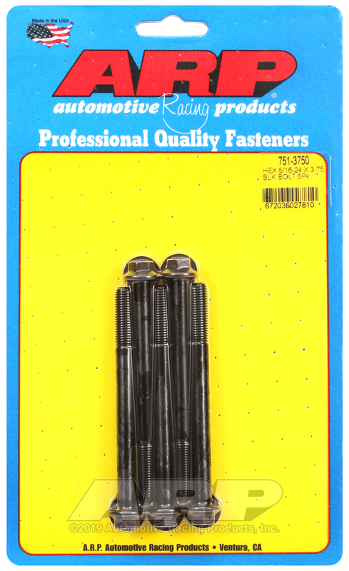 ARP 5/16-24 x 3.750 hex black oxide bolts