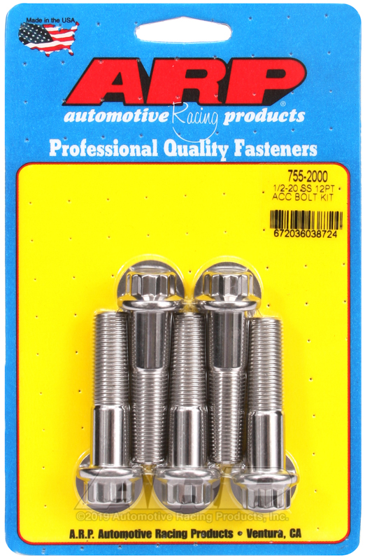 ARP 1/2-20 x 2000 12pt SS bolts