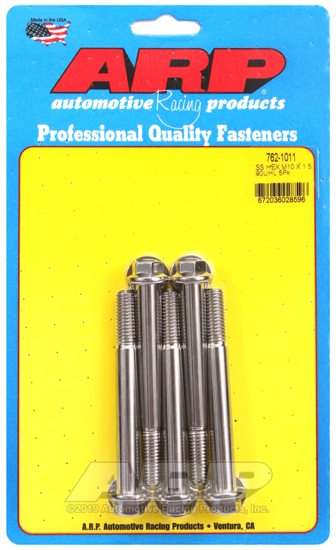 ARP M10 x 1.50 x 90  hex SS bolts