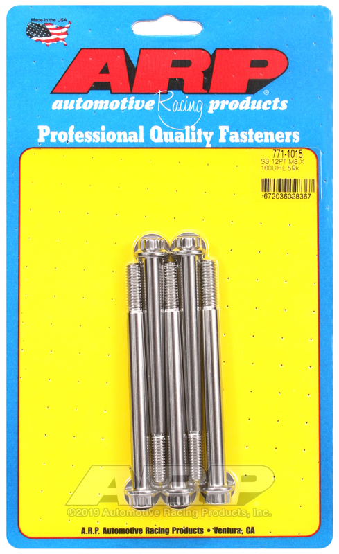 ARP M8 x 1.25 x 100 12pt SS bolts