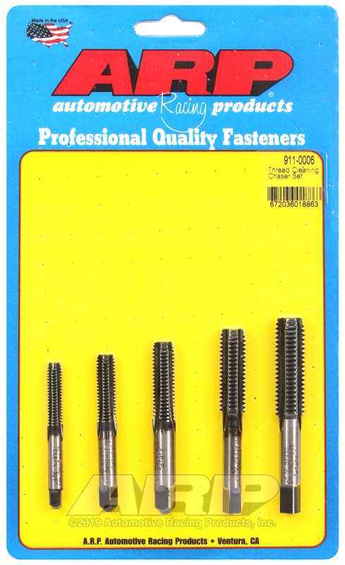 [911-0006] ARP 1/4-20, 5/16-18, 3/8-16, 7/16-14, 1/2-13 thread cleaning tap set