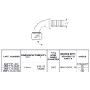 Mishimoto 180° Push Lock Fitting, -6AN
