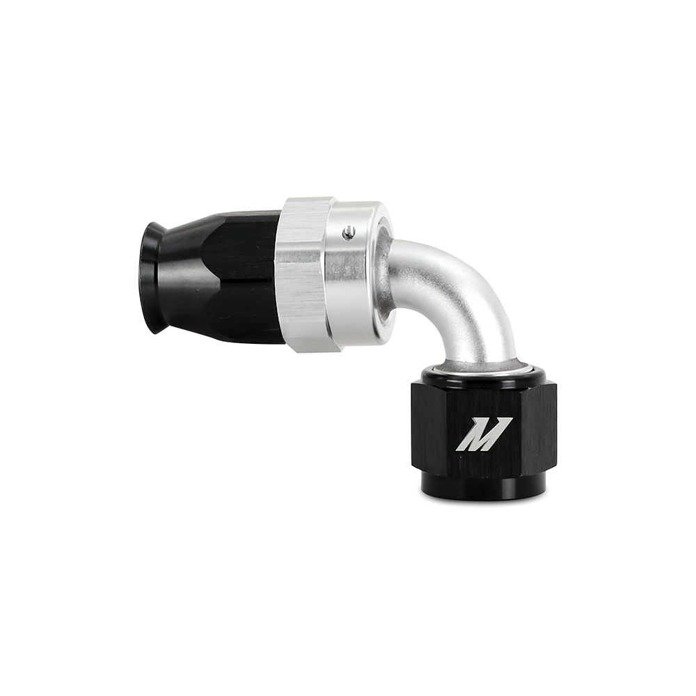 [MMFT-SW-06P-90] Mishimoto Aluminum PTFE -6AN 90 Degree Fitting, Black