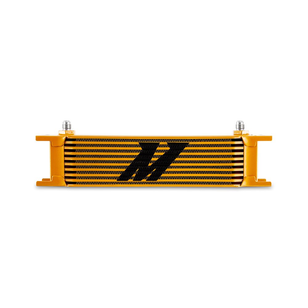 [MMOC-10-6GD] Mishimoto Universal -6AN 10 Row Oil Cooler, Gold