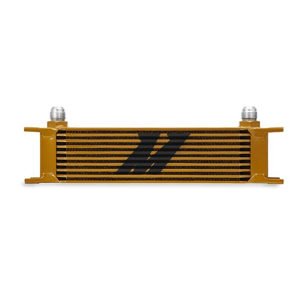 [MMOC-10G] Mishimoto Universal 10 Row Oil Cooler Gold