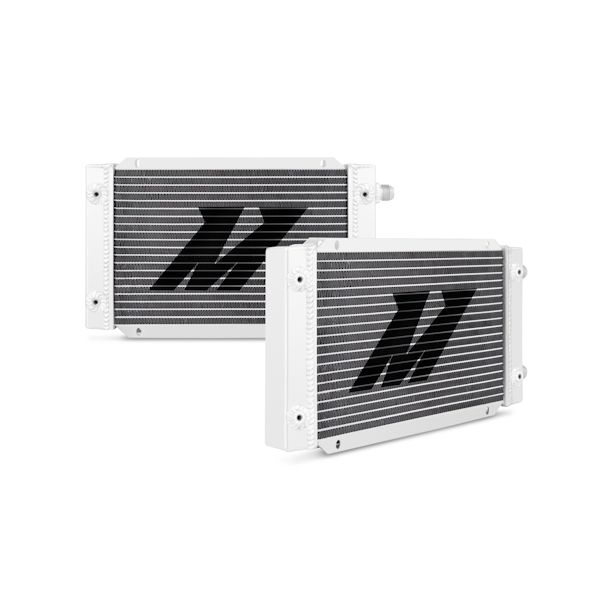 [MMOC-19DP] Mishimoto Universal 19 Row Dual Pass Oil Cooler Silver