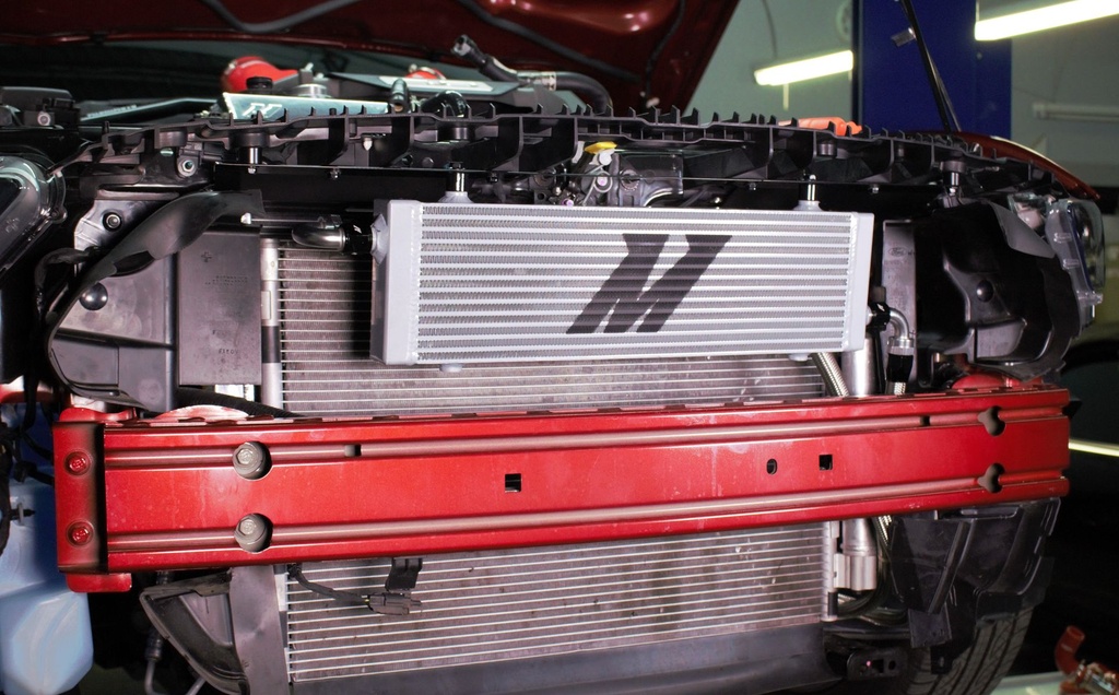 [MMOC-MUS8-15TBKRHD] Mishimoto Ford Mustang GT Right-Hand Drive Oil Cooler 2015-