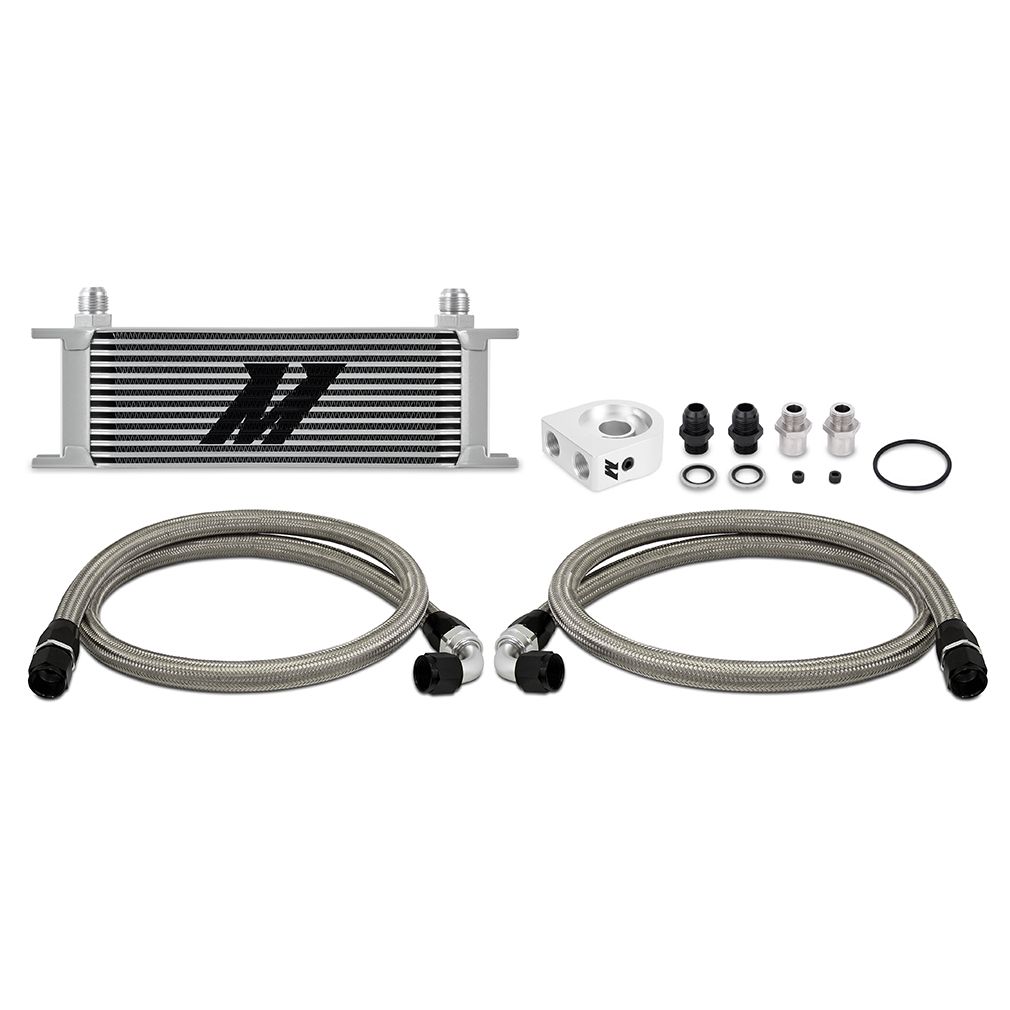 [MMOC-U13SL] Mishimoto Universal Oil Cooler Kit, 13-Row, Silver