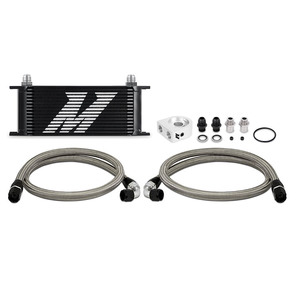 [MMOC-U16BK] Mishimoto Universal Oil Cooler Kit, 16-Row, Black