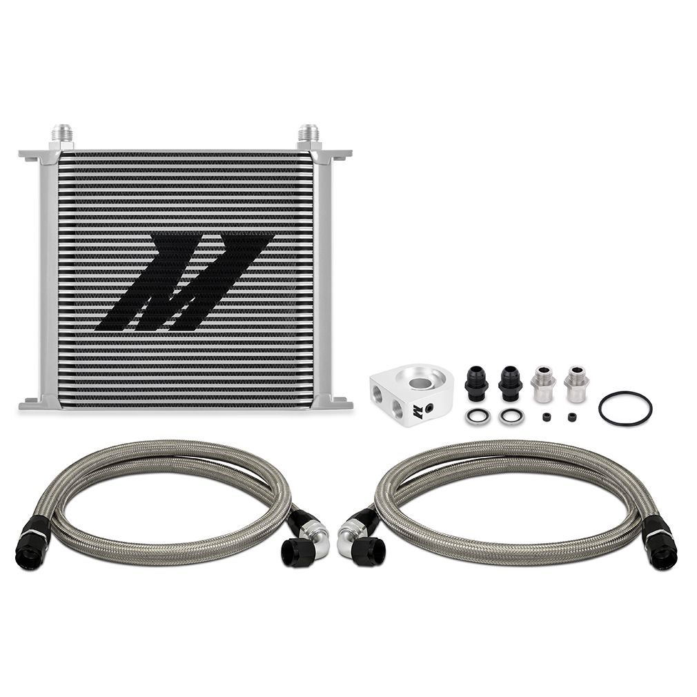 [MMOC-U34SL] Mishimoto Universal Oil Cooler Kit, 34-Row, Silver