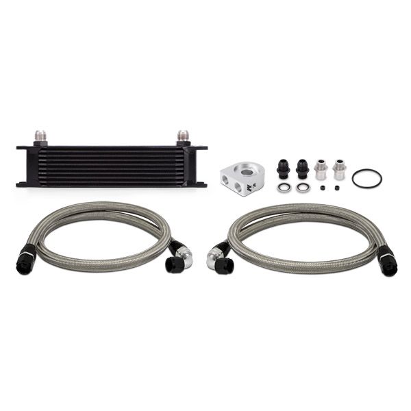 [MMOC-UBK] Mishimoto Universal 10 Row Oil Cooler Kit Black