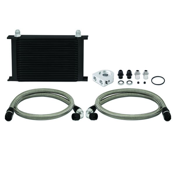 [MMOC-UHBK] Mishimoto Universal 25 Row Oil Cooler Kit Black
