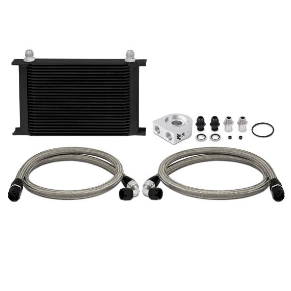 [MMOC-ULBK] Mishimoto Universal 19 Row Oil Cooler Kit Black