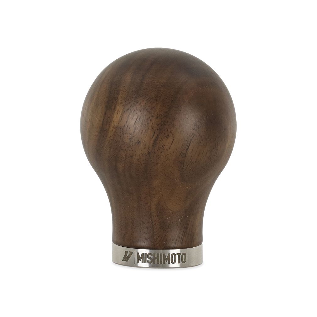 [MMSK-WD-RWN] Mishimoto Round Steel Core Wood Shift Knob, Walnut Wood
