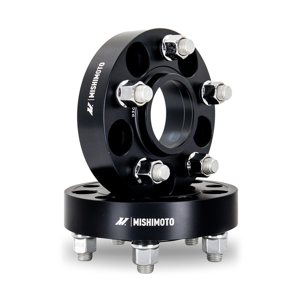 [MMWS-001-250BK] Mishimoto  Wheel Spacers, 5X114.3, 70.5, 25, M14, Black