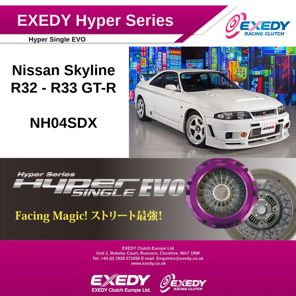 Exedy Hyper Single Evo BNR32 BCNR33 ER34 RB26DETT
