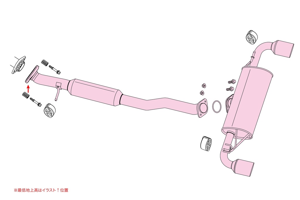 [550-21235] Fujitsubo A-R TOYOTA GR YARIS 1.5 2WD MXPA12 M15A-FKS