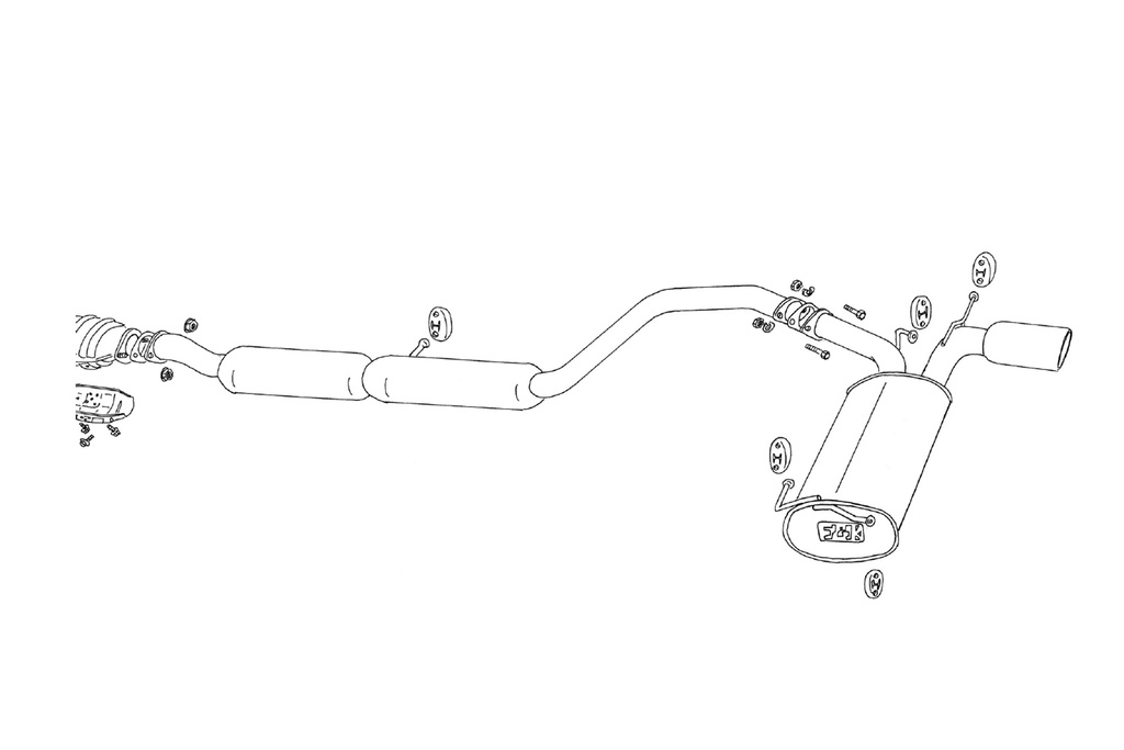 [760-12032] Fujitsubo Legalis R NISSAN PULSAR GTI-R RNN14 SR20DET