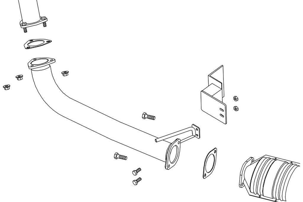 [610-13063] Fujitsubo Front Pipe NISSAN SILVIA 2.0 Turbo S15 SR20DET