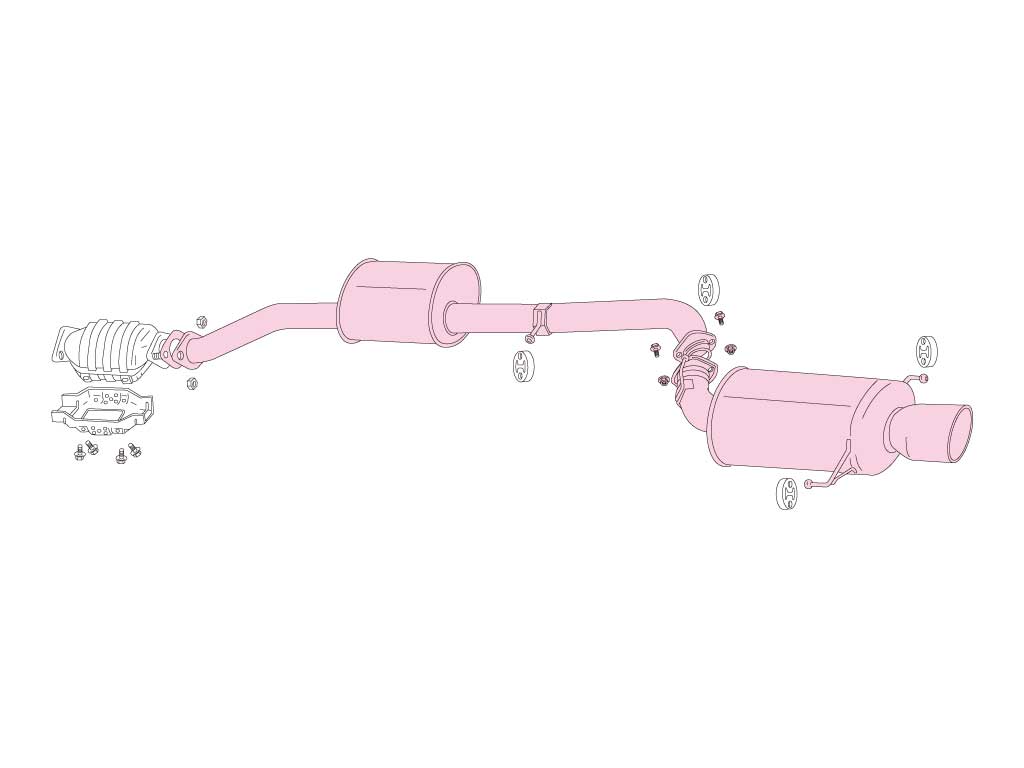 [790-15074] Fujitsubo Legalis R NISSAN SKYLINE GTS25t 2DOOR/GT-R ECR33/BCNR33 RB25DET/RB26DETT