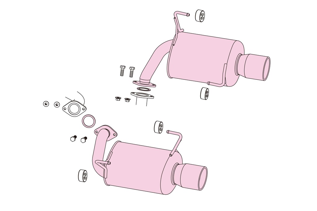 [350-64542] Fujitsubo A-S SUBARU FORESTER 2.0 Turbo SJG FA20