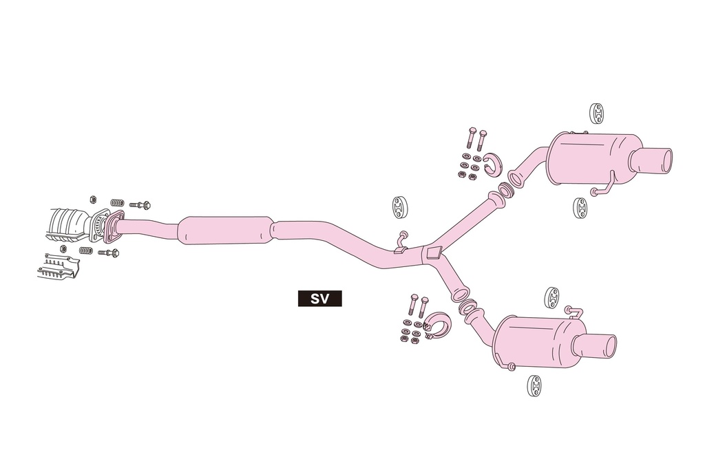 [760-64068] Fujitsubo Legalis R typeEVOLUTION SV SUBARU LEGACY B4 2.0 GT BL5 EJ20