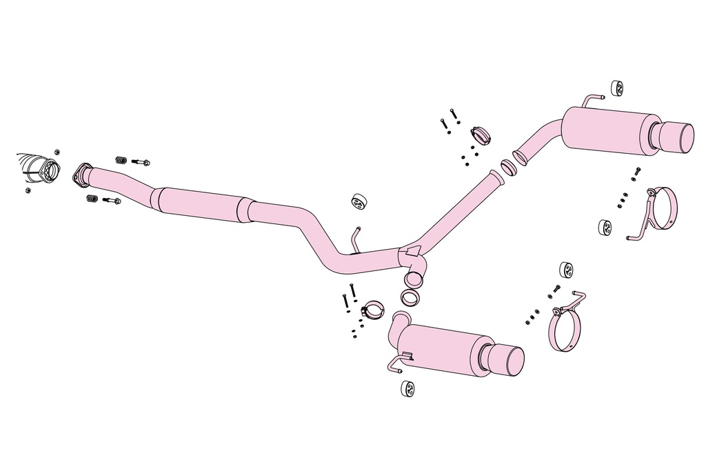 [390-64063] Fujitsubo Super R SUBARU LEGACY B4 Turbo BL5 EJ20