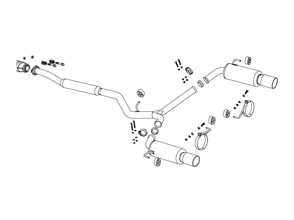 [360-64067] Fujitsubo Super R SUBARU LEGACY TOURING WAGON 2.0 GT BP EJ20