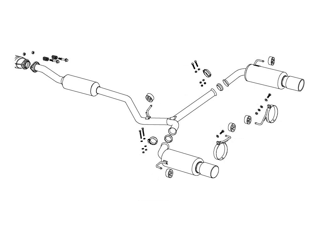 [360-64082] Fujitsubo Super R SUBARU LEGACY TOURING WAGON 2.0 GT BP5 EJ20