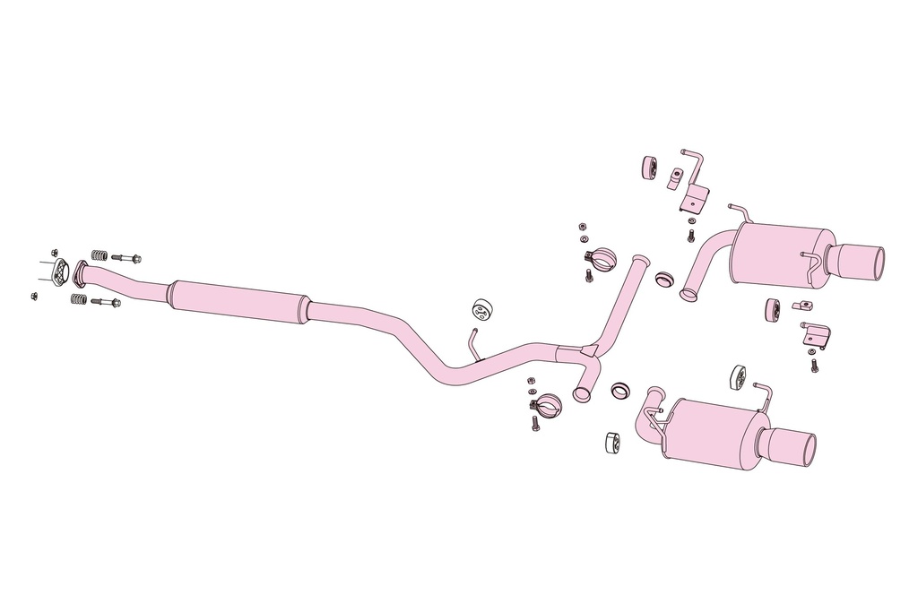 [560-64096] Fujitsubo A-R SUBARU LEGACY TOURING WAGON 2.5 NA BRM FB25