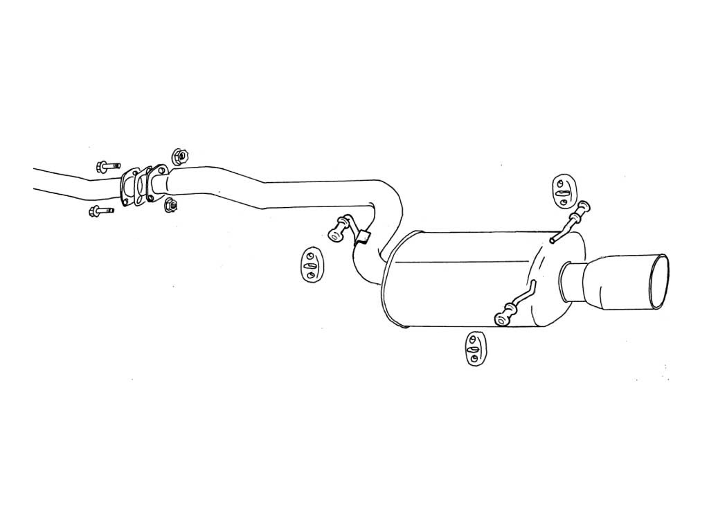 [770-64024] Fujitsubo Legalis R SUBARU LEGACY TOURING WAGON Turbo BG5 EJ20