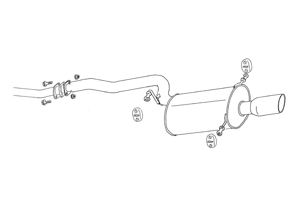 [770-64025] Fujitsubo Legalis R SUBARU LEGACY TOURING WAGON Turbo BG5 EJ20